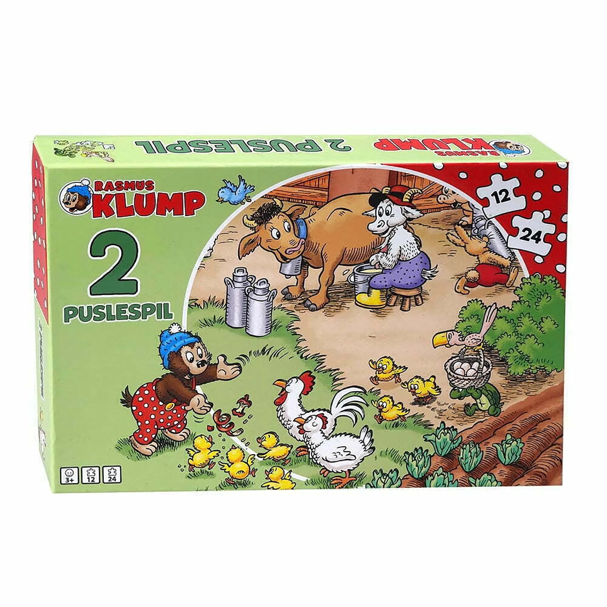 Rasmus Klump 2 puslespil - Gård