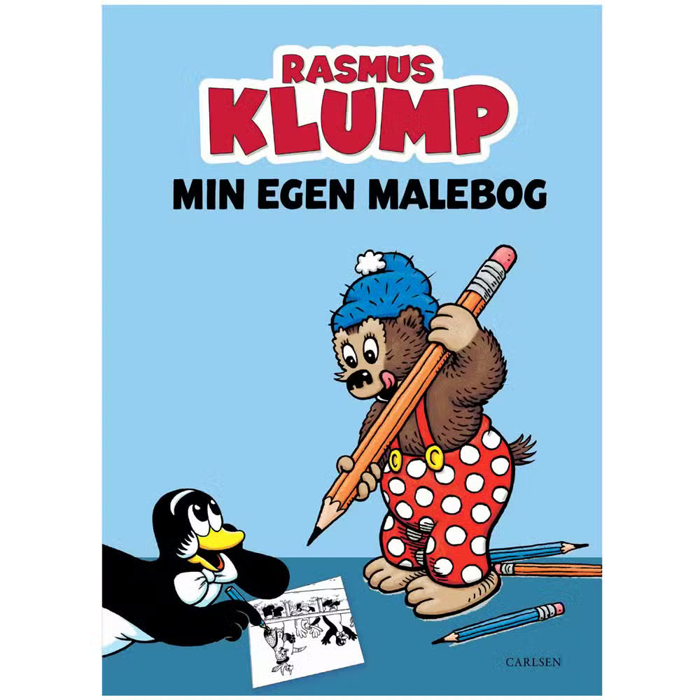 Rasmus Klump malebog Min egen malebog med Rasmus Klump, Pingo og tegneaktiviteter for børn.