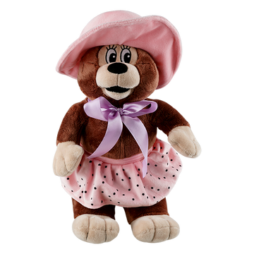 Rasmus Klump Mille-bamse fra Barbo Toys i blød plys med klassisk design inspireret af den populære figur fra Rasmus Klump-universet.
