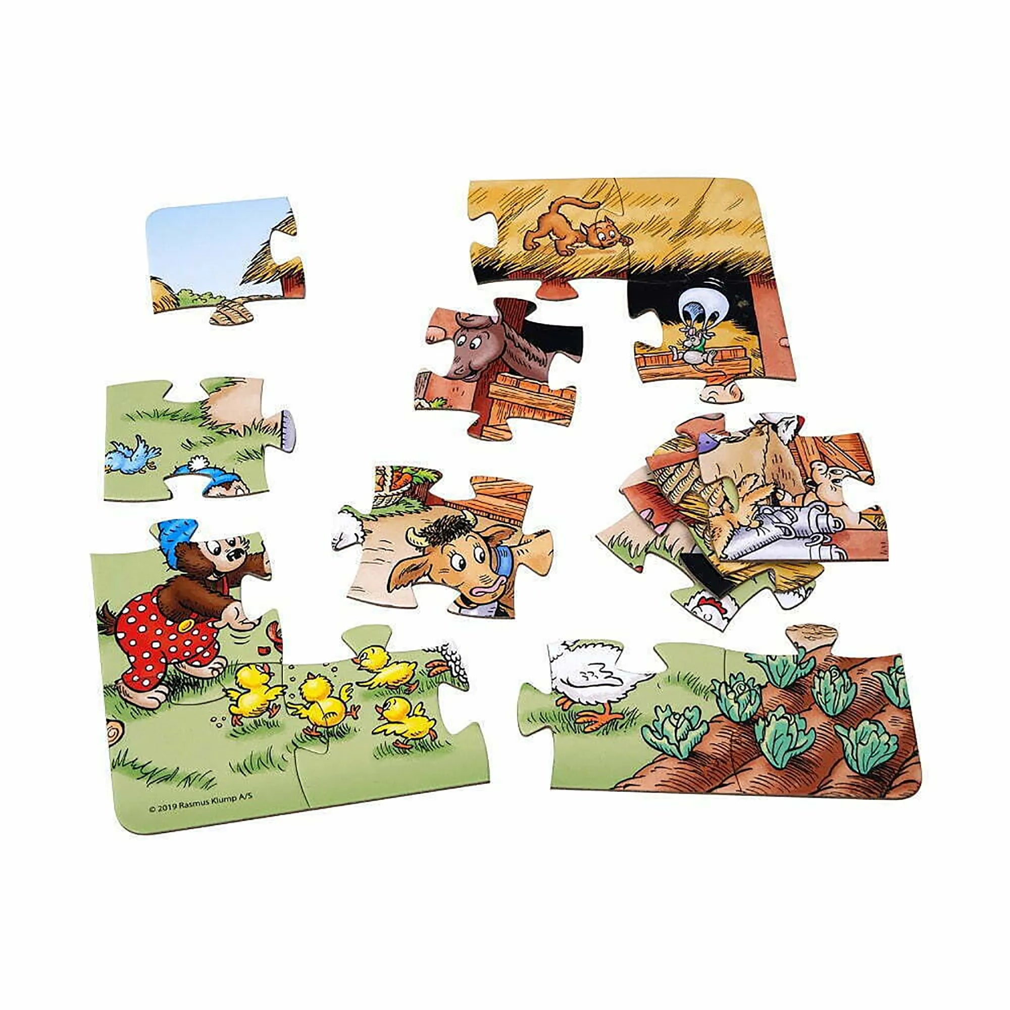 Rasmus Klump 2 puslespil - Gård