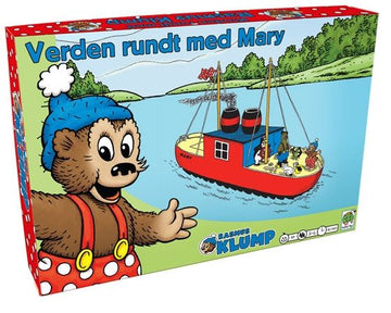 Rasmus Klump Verdens Rundt med Mary børnespil, hvor børn lærer om forskellige jobs gennem puslespil, leg og strategi.